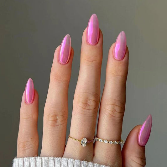 mauve pink nails